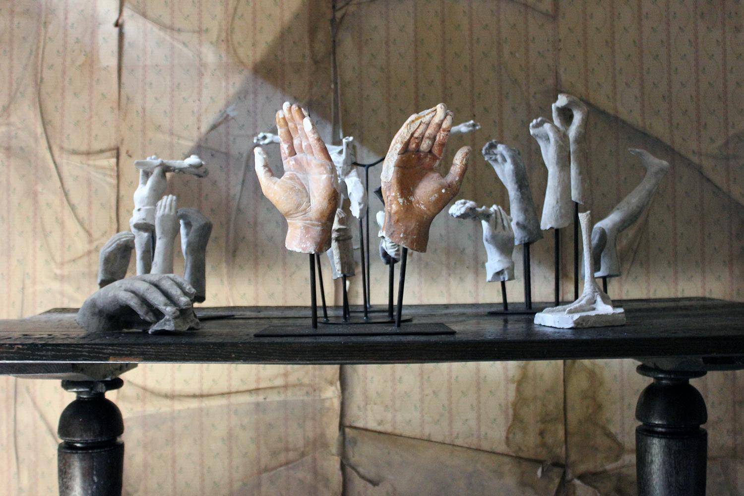 In the Manner of Eduardo Paolozzin Group of 23 Plaster Maquettes 11