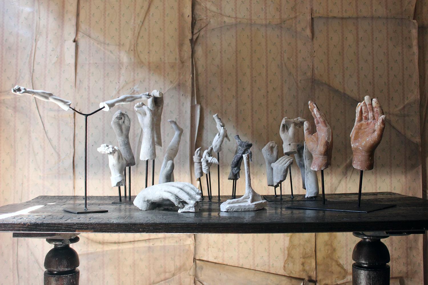 In the Manner of Eduardo Paolozzin Group of 23 Plaster Maquettes 13