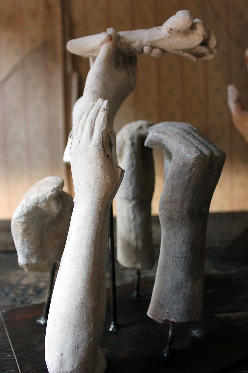 In the Manner of Eduardo Paolozzin Group of 23 Plaster Maquettes 2