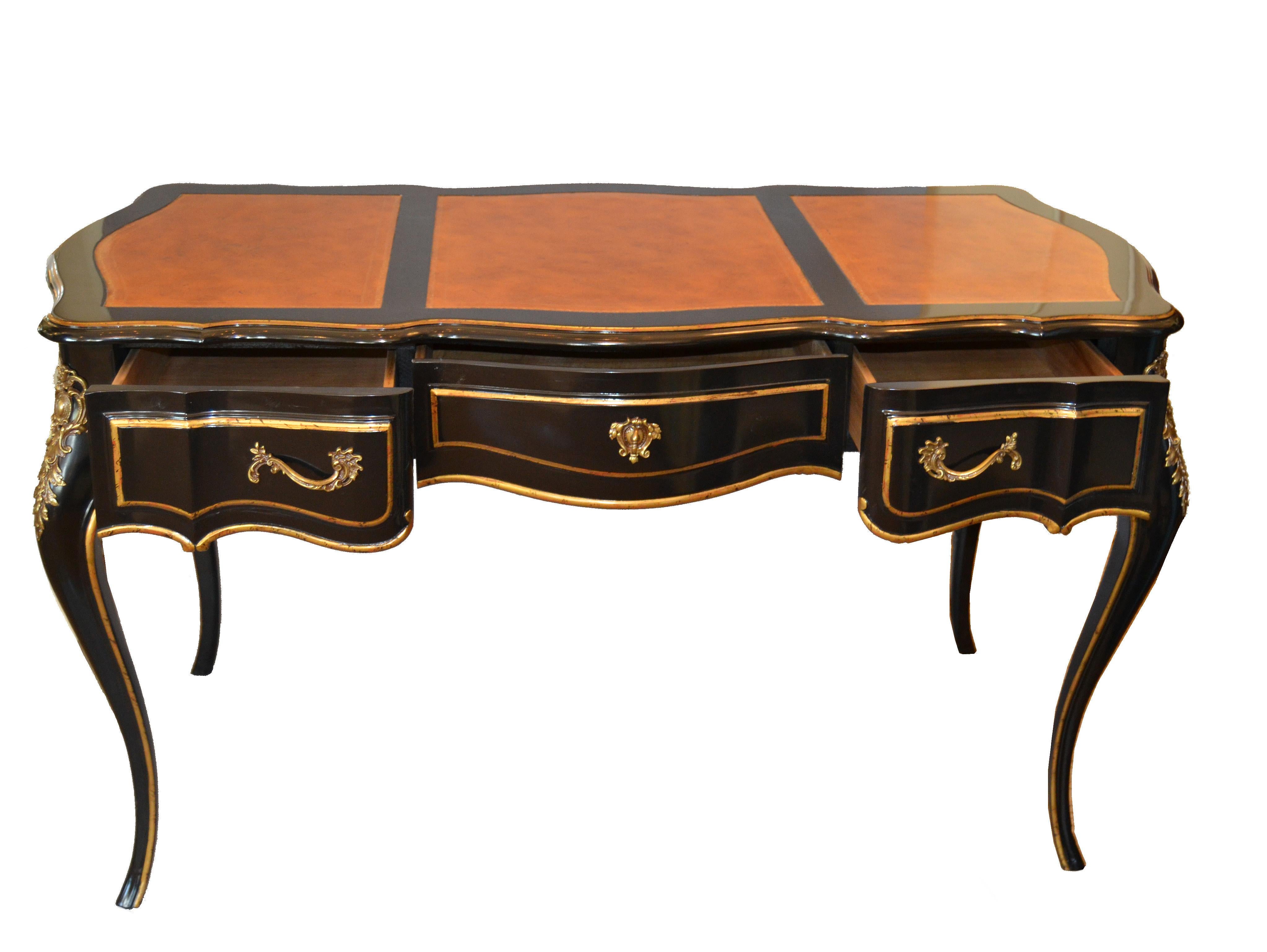 American In the Manner of French Louis XV Writing Desk with Stool by Drexel