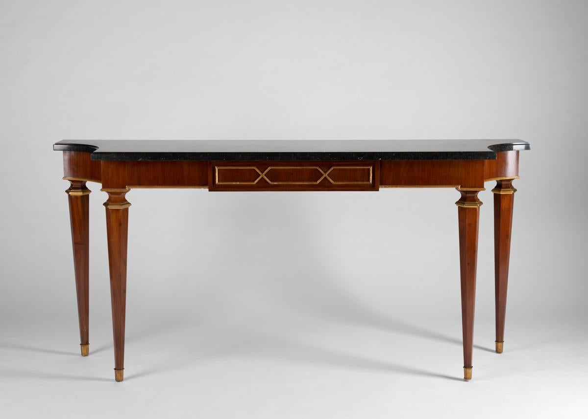In the Manner of Lucien Rollin, Freestanding Console, Bronze, France, 1940s In Good Condition For Sale In New York, NY