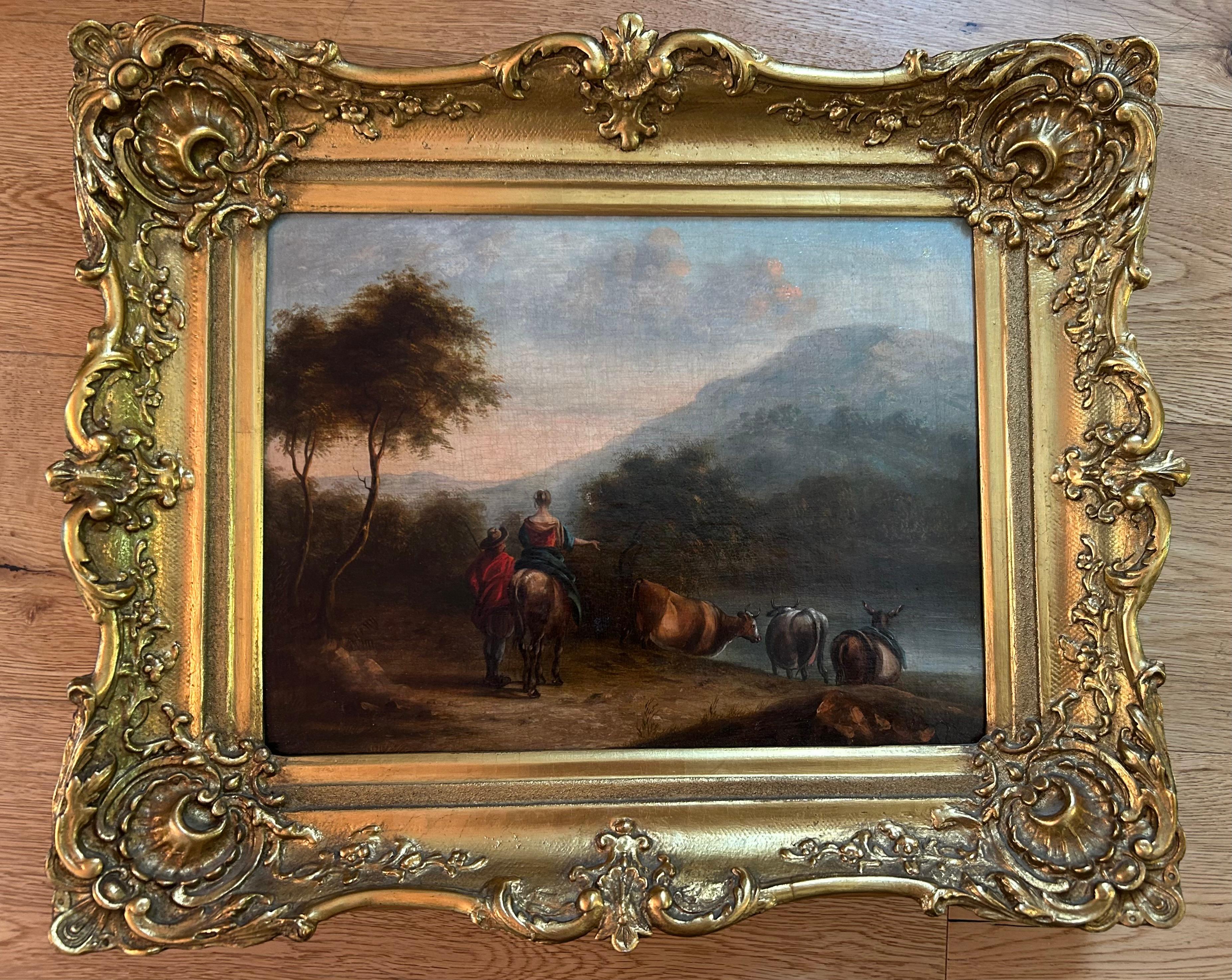 Nach der Art von Nicholas Berchem (1620-1683) Niederländisch,  Eine Reise im Angebot 8