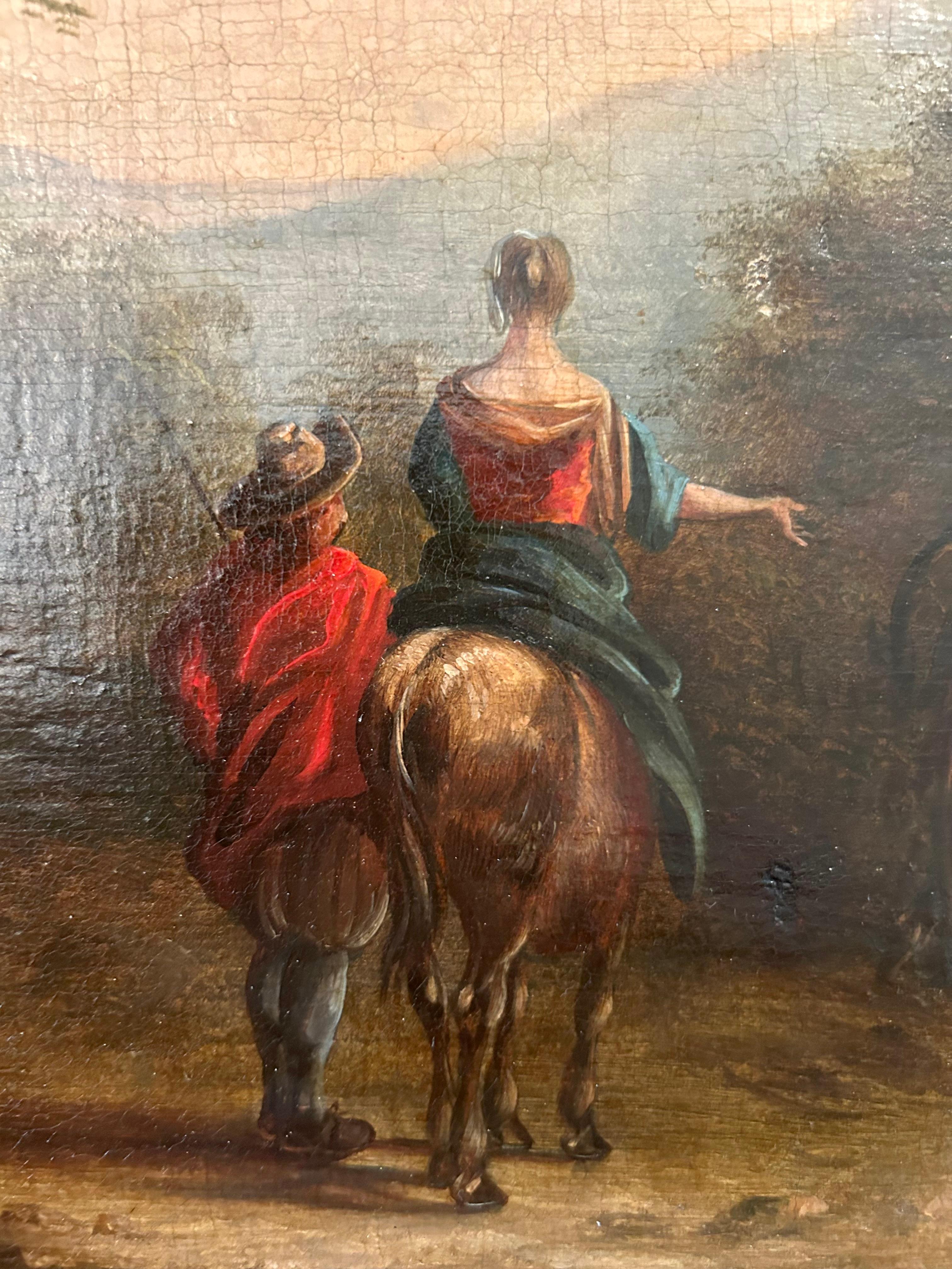 Nach der Art von Nicholas Berchem (1620-1683) Niederländisch,  Eine Reise im Angebot 1