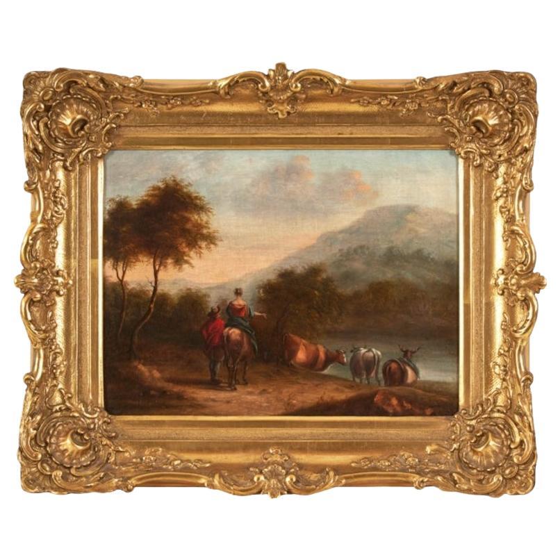 Nach der Art von Nicholas Berchem (1620-1683) Niederländisch,  Eine Reise im Angebot
