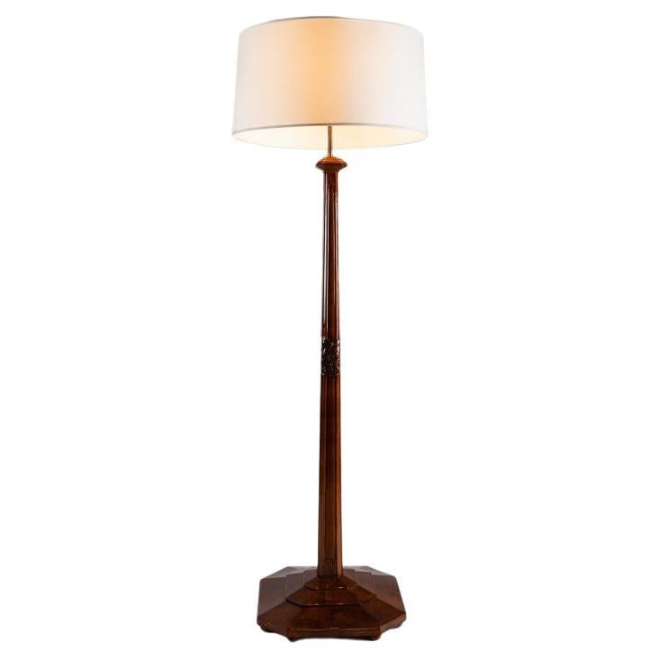 A la manera de Paul Follot, lámpara de pie Art Decó, circa 1925