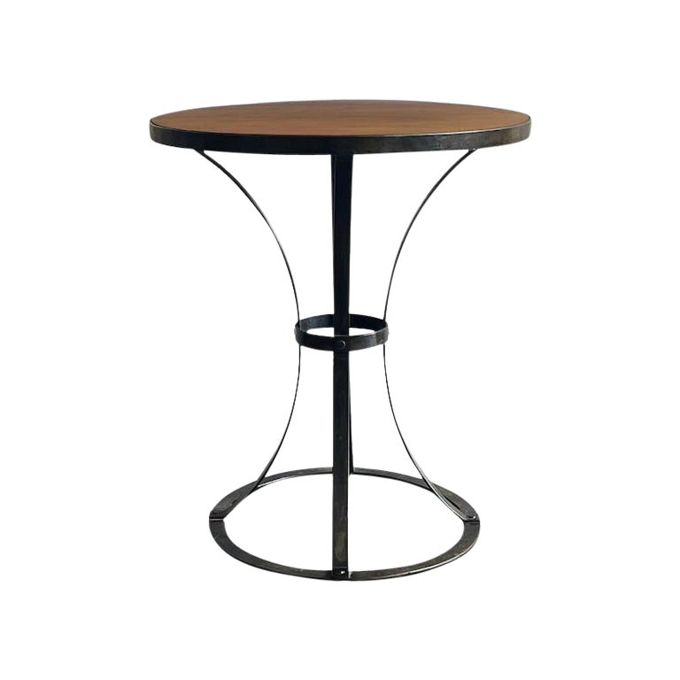 Side Table attributed to Pierre Chareau, Mahogany & Steel, 1920s