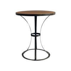 Side Table attributed to Pierre Chareau, Mahogany & Steel, 1920s