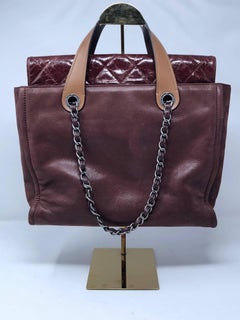 In The Mix Portobello Soft Chanel Burgundy Tote