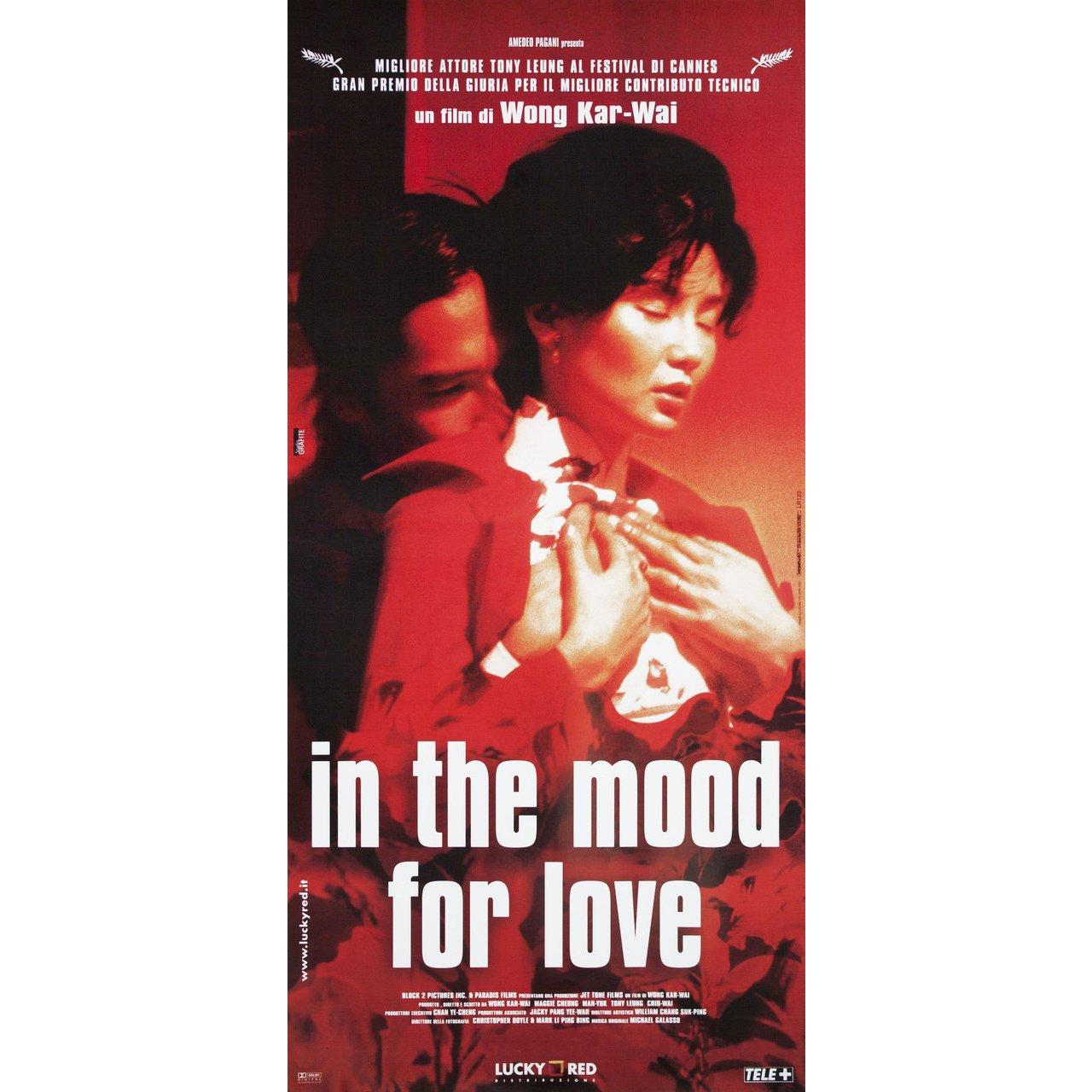 Original 2000 Italian locandina poster for the film ‘In the Mood for Love’ directed by Kar Wai Wong with Maggie Cheung / Tony Chiu Wai Leung / Ping Lam Siu / Tung Cho 'Joe' Cheung. Very good-fine condition, rolled. Please note: the size is stated in