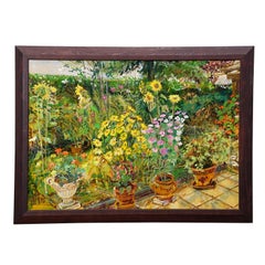 « Dans le jardin du voisin », 1996 – Peinture à l'huile d'Alexander Michael