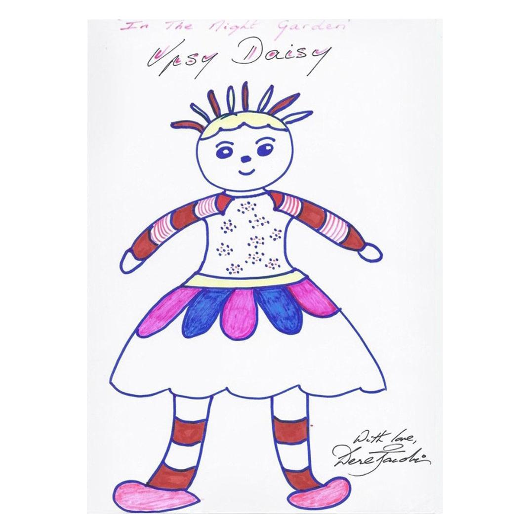 In the Night Garden Drawing Signed by Derek Jacobi, 21st Century For Sale