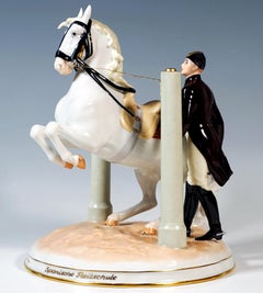 'In The Pilares', Spanish Riding School Vienna, Horse By Augarten, 20th Century