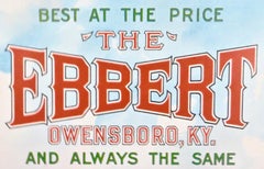 "In The Shade of The Old Apple Tree" Tin Advertising Sign, American, circa 1906