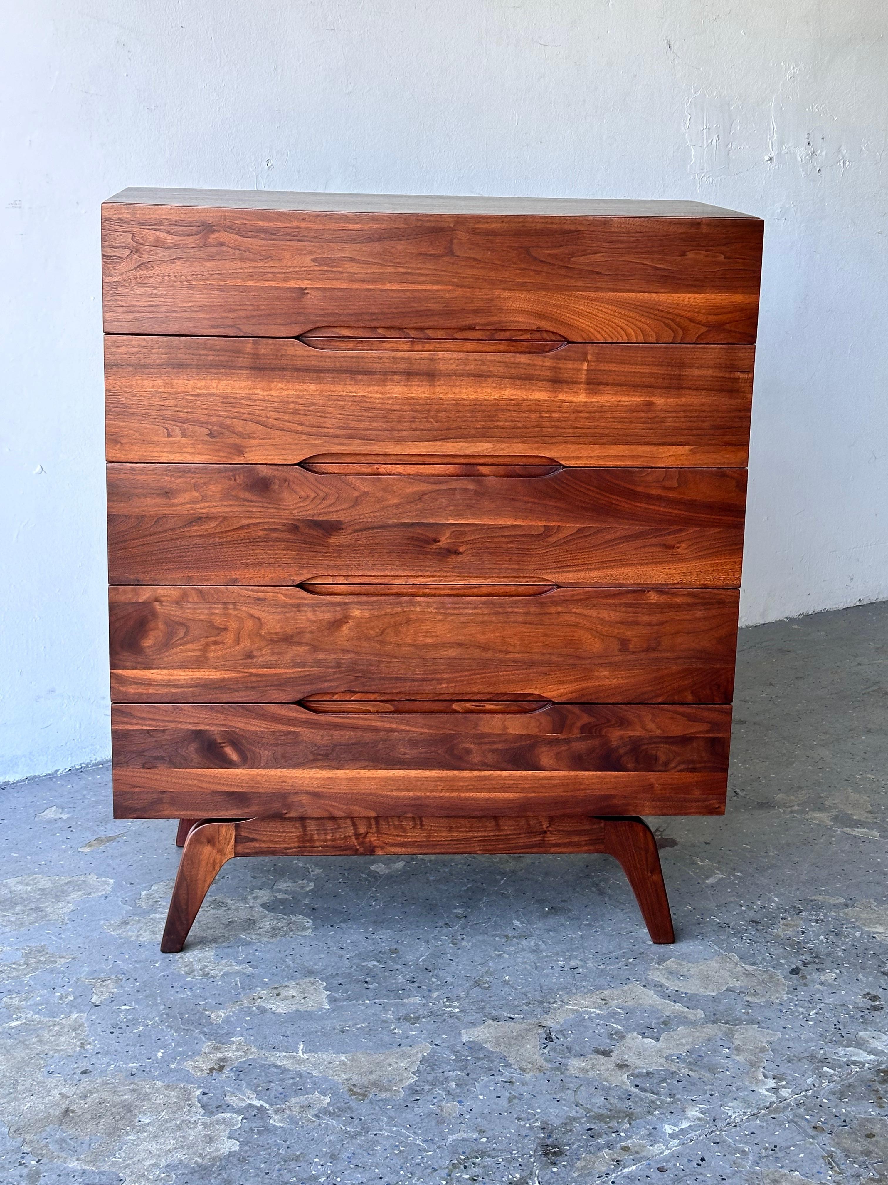 Mid-Century Modern In the style Arne Vodder Solid walnut Chest or Highboy, Mid Century 1960/50’s For Sale