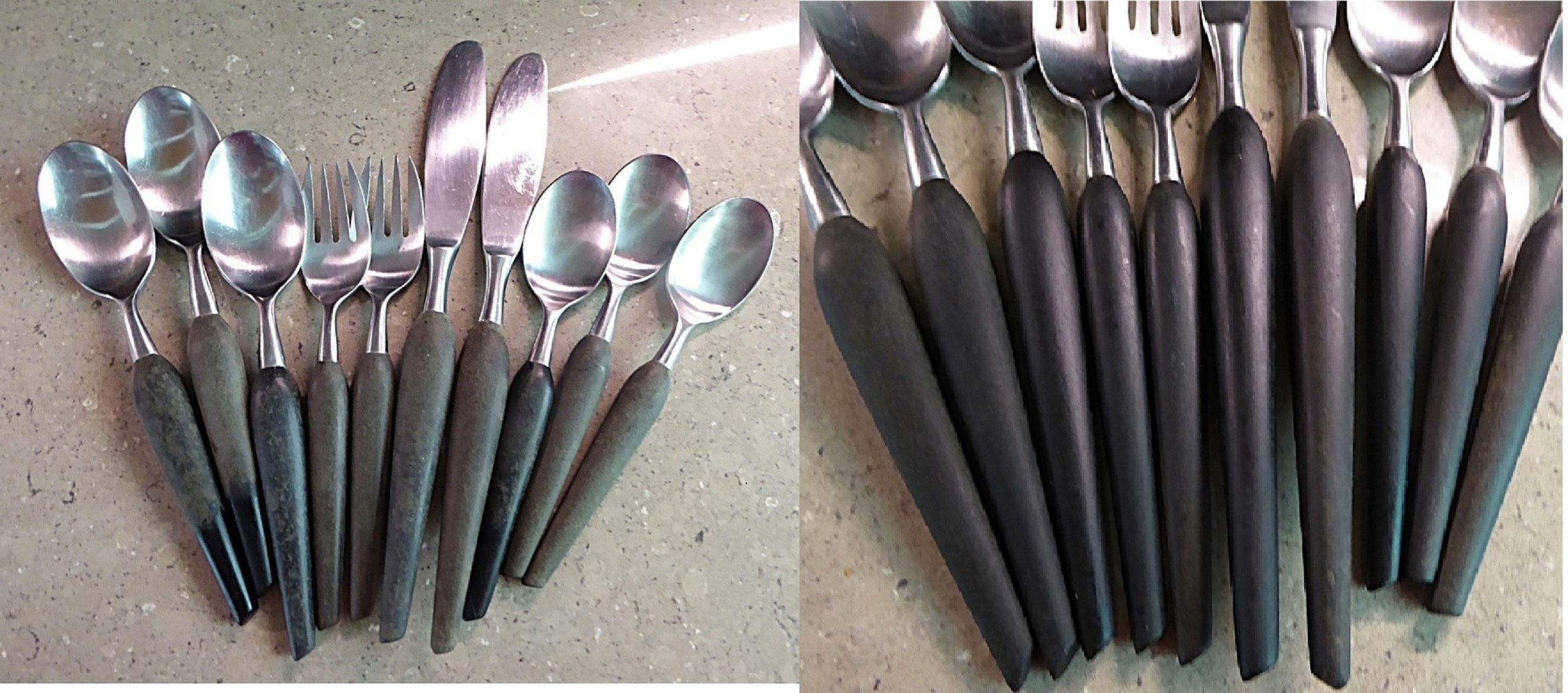 En el Estilo Dansk KONGO Cubiertos - Acero Gremio GRENADIER Vajilla 38 piezas Japón en venta 5