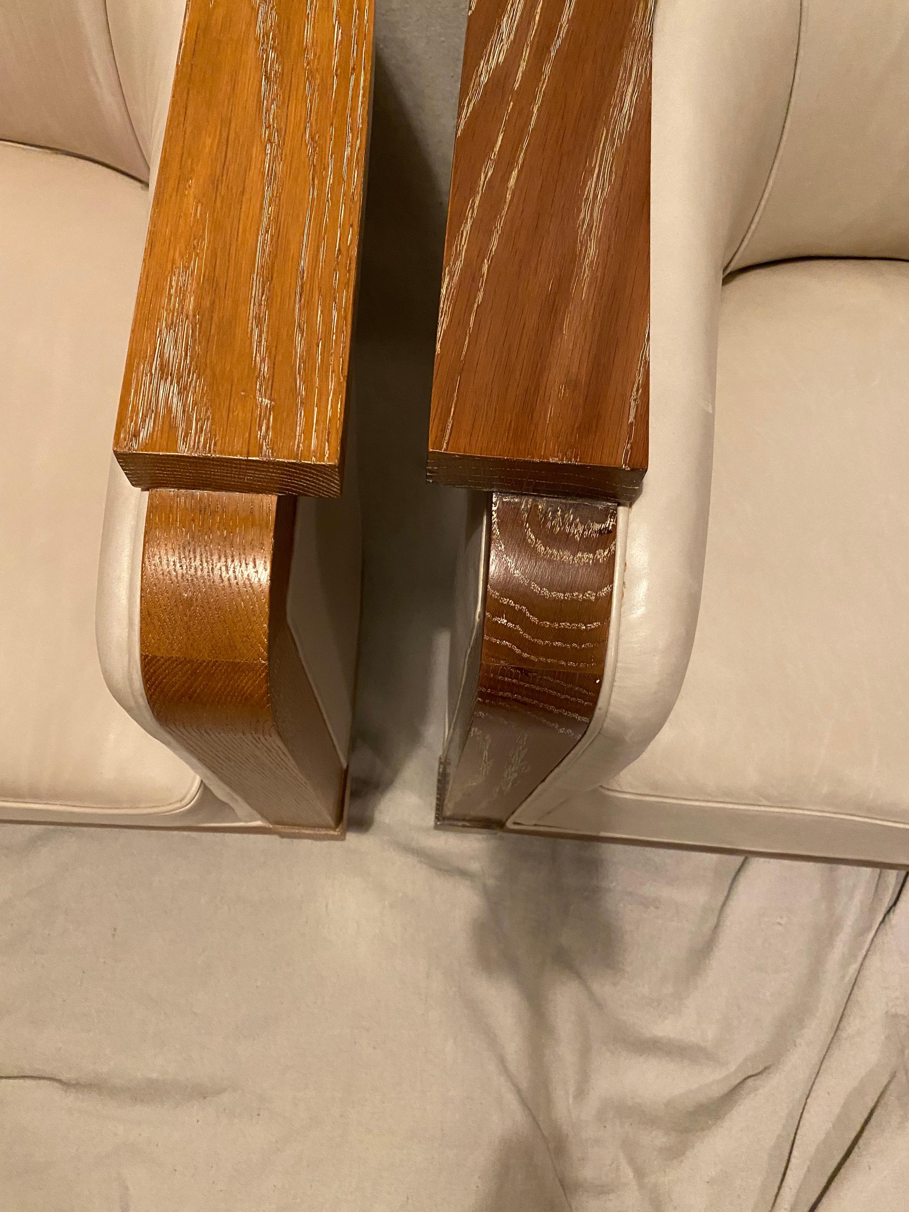 Ensemble de quatre chaises longues dans le style des années 1940 en France en vente 4