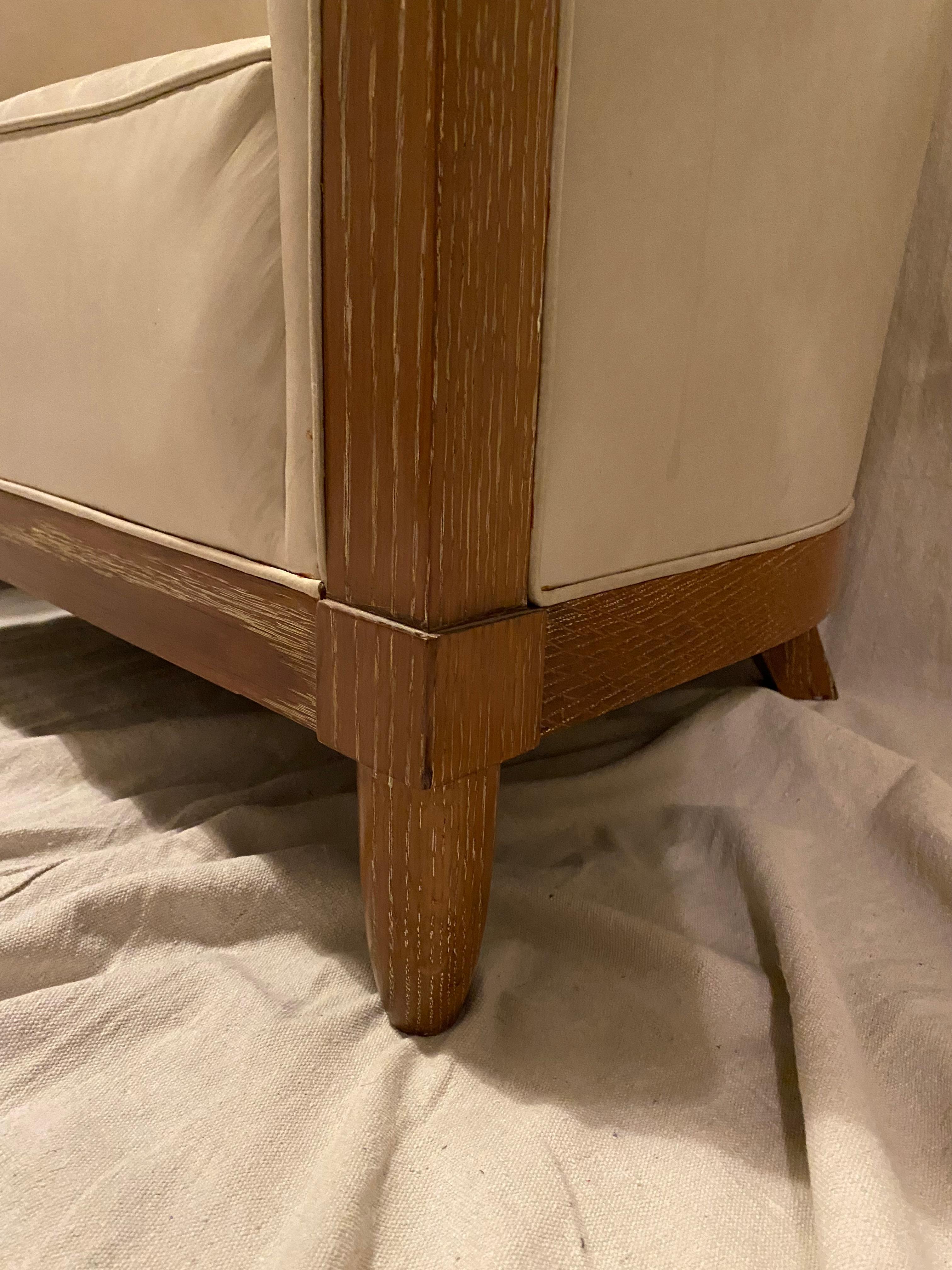 Ensemble de quatre chaises longues dans le style des années 1940 en France en vente 5