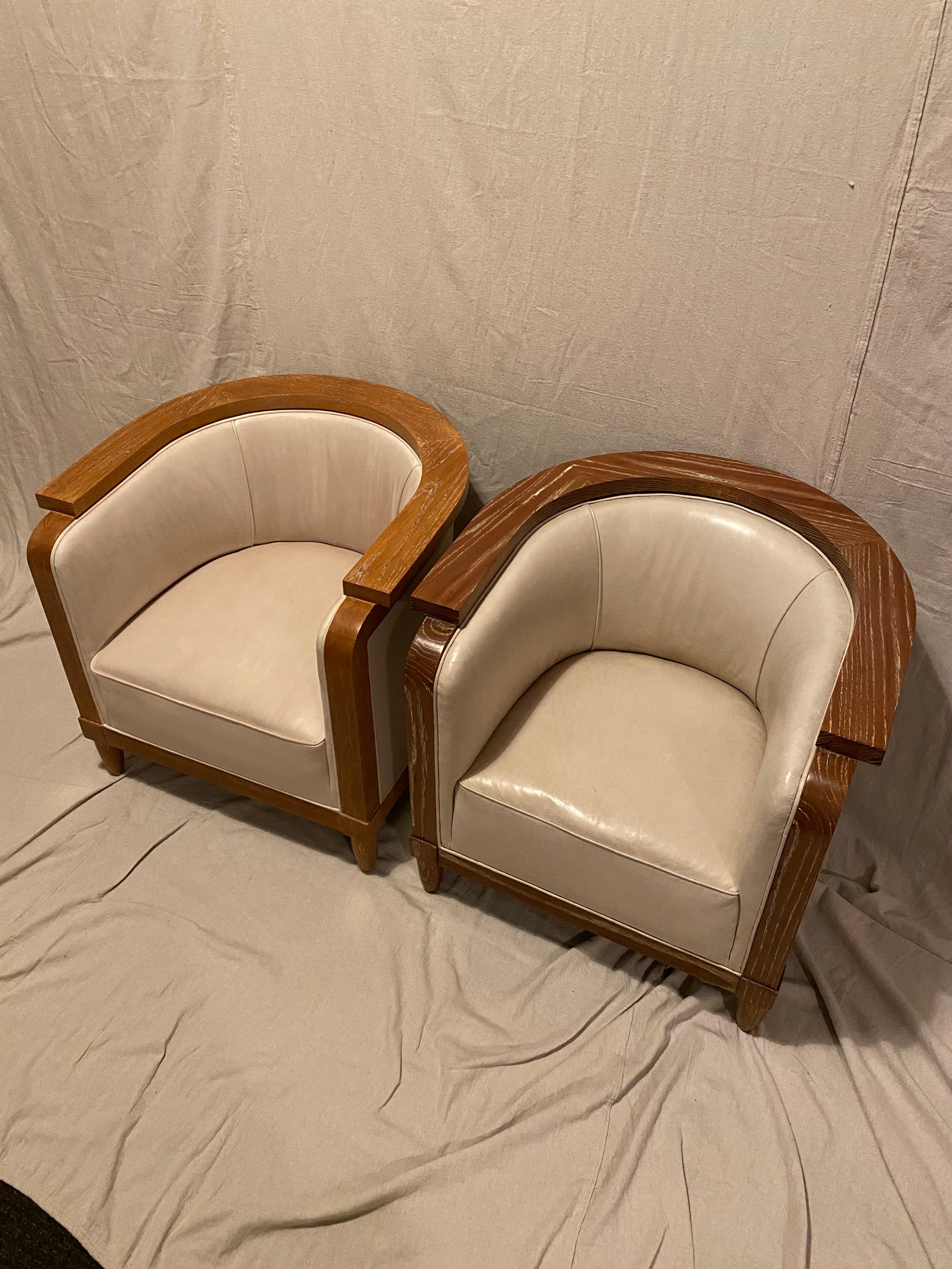Ensemble de quatre chaises longues dans le style des années 1940 en France en vente 6