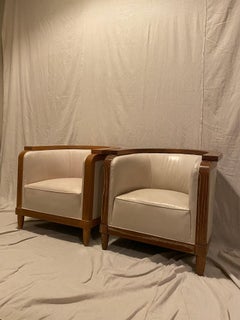 set of four lounge chairs in style of 1940's France