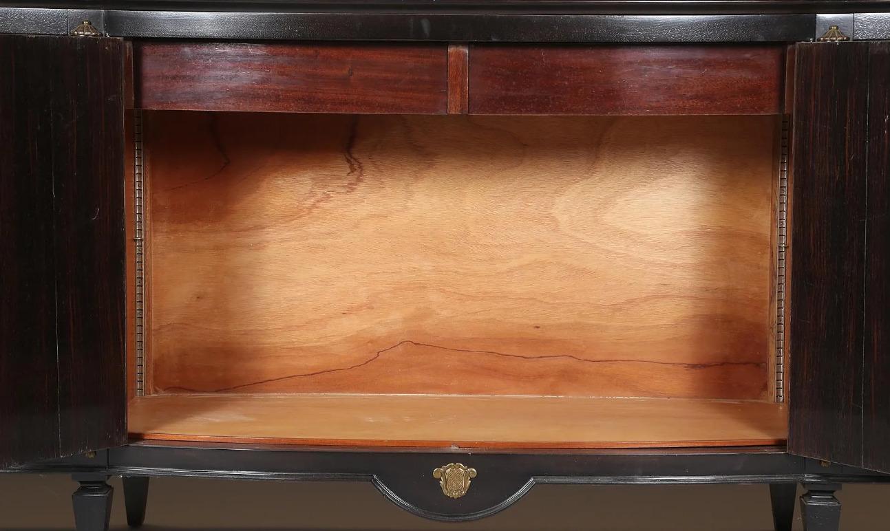 Mahogany Art Deco Sideboard in the Style of André Arbus, circa 1940 For Sale