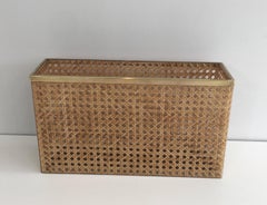 In the Style of Christian Dior, Lucite, Brass and Encrusted