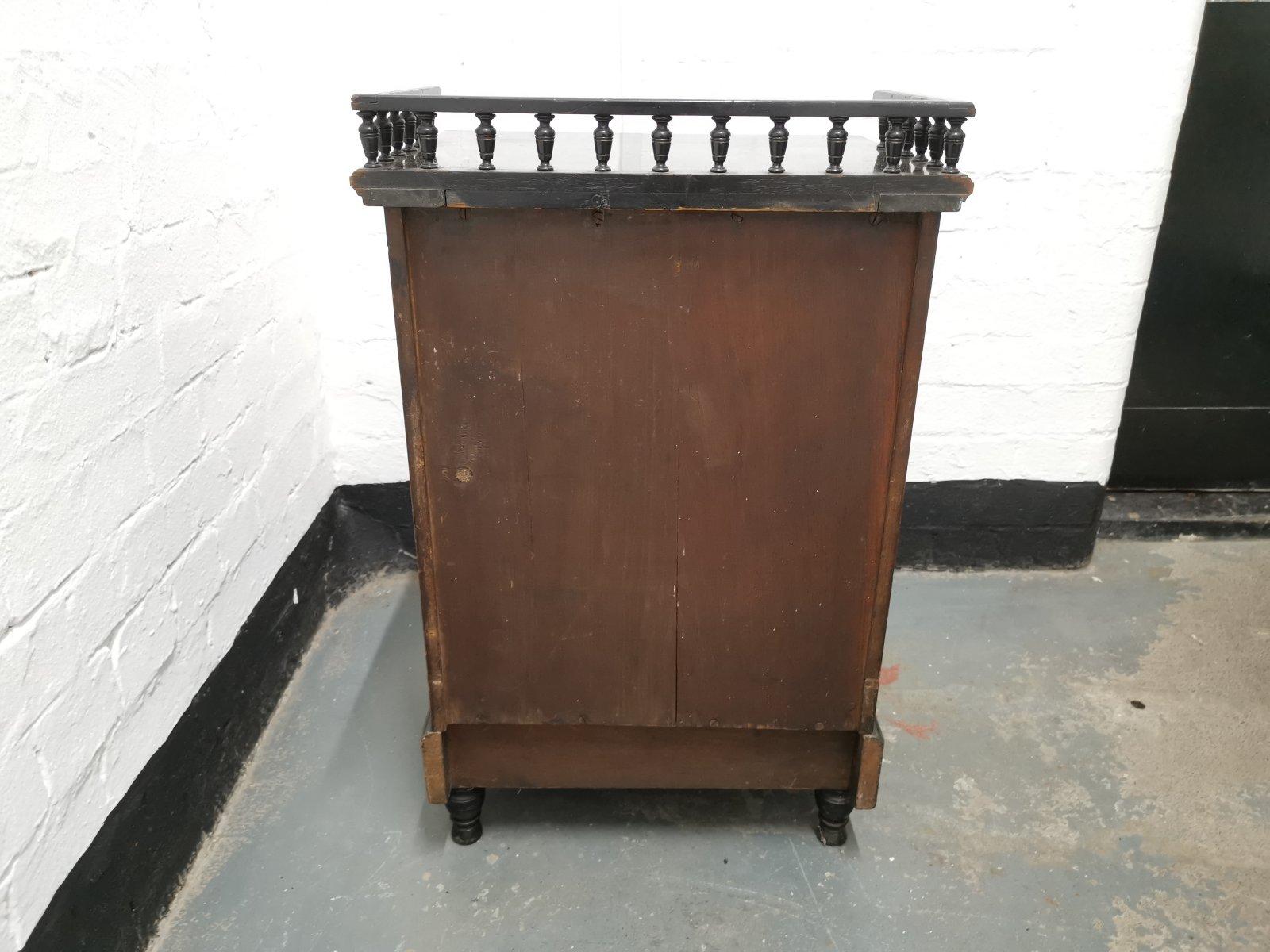 Dr C Dresser, Style of, an Aesthetic Movement Ebonized & Gilt Bedside Cabinet 5