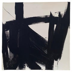 In the Style of Franz Kline, "Untitled" Abstract Expressionist Painting