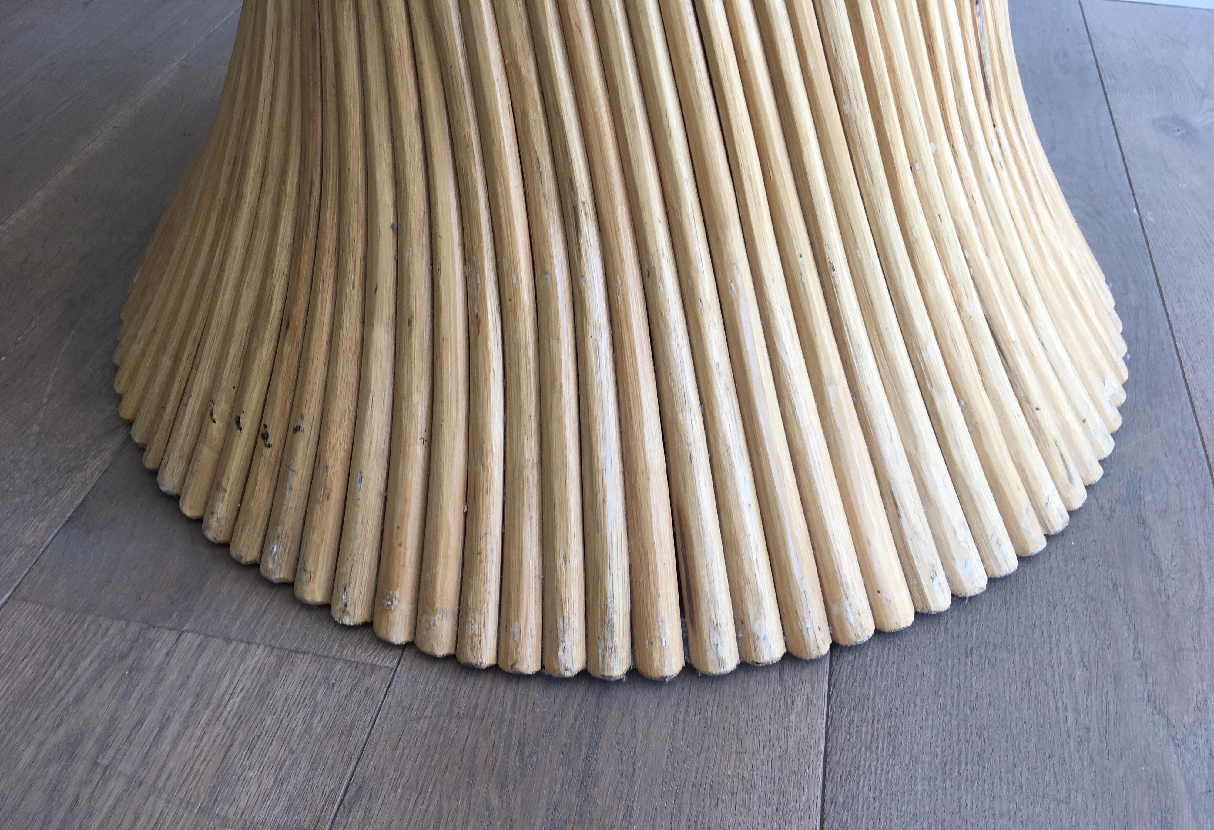 Round Faux-Bamboo Diabolo Table, circa 1970 11