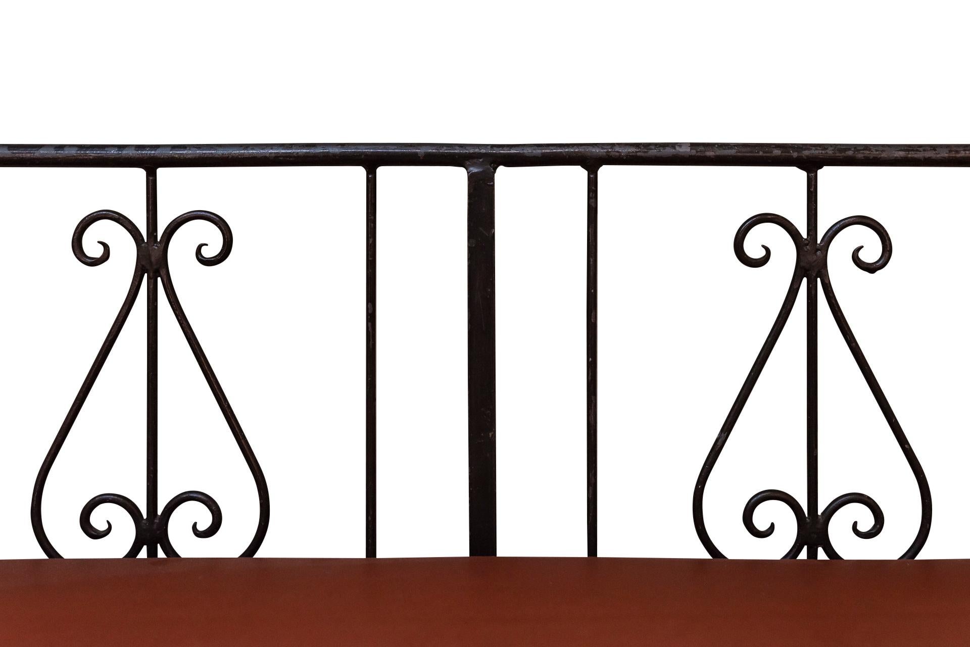 Late 20th Century in the Style of Giacometti, Iron Bench, France, circa 1970 For Sale