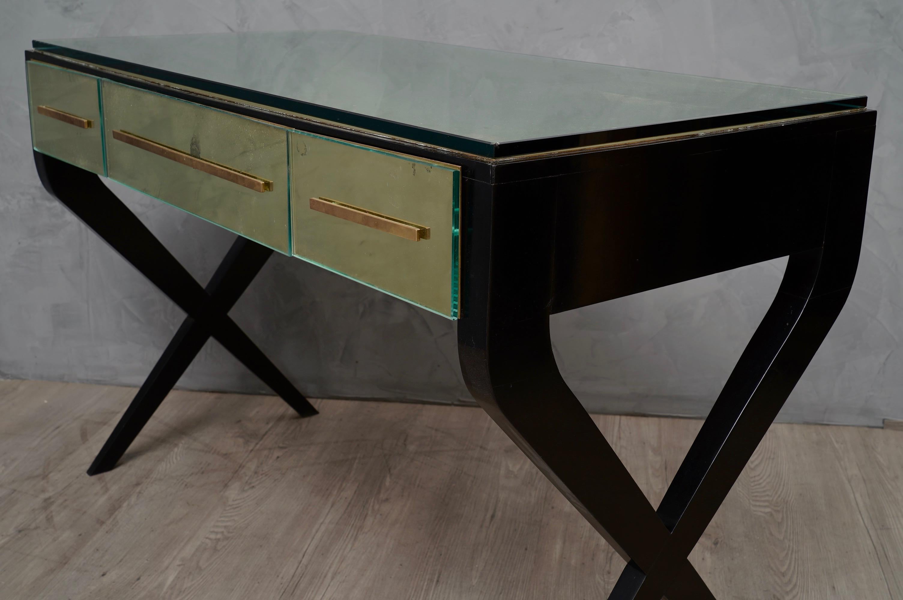 In the Style of Gio Ponti Italian Desk, 1950 3