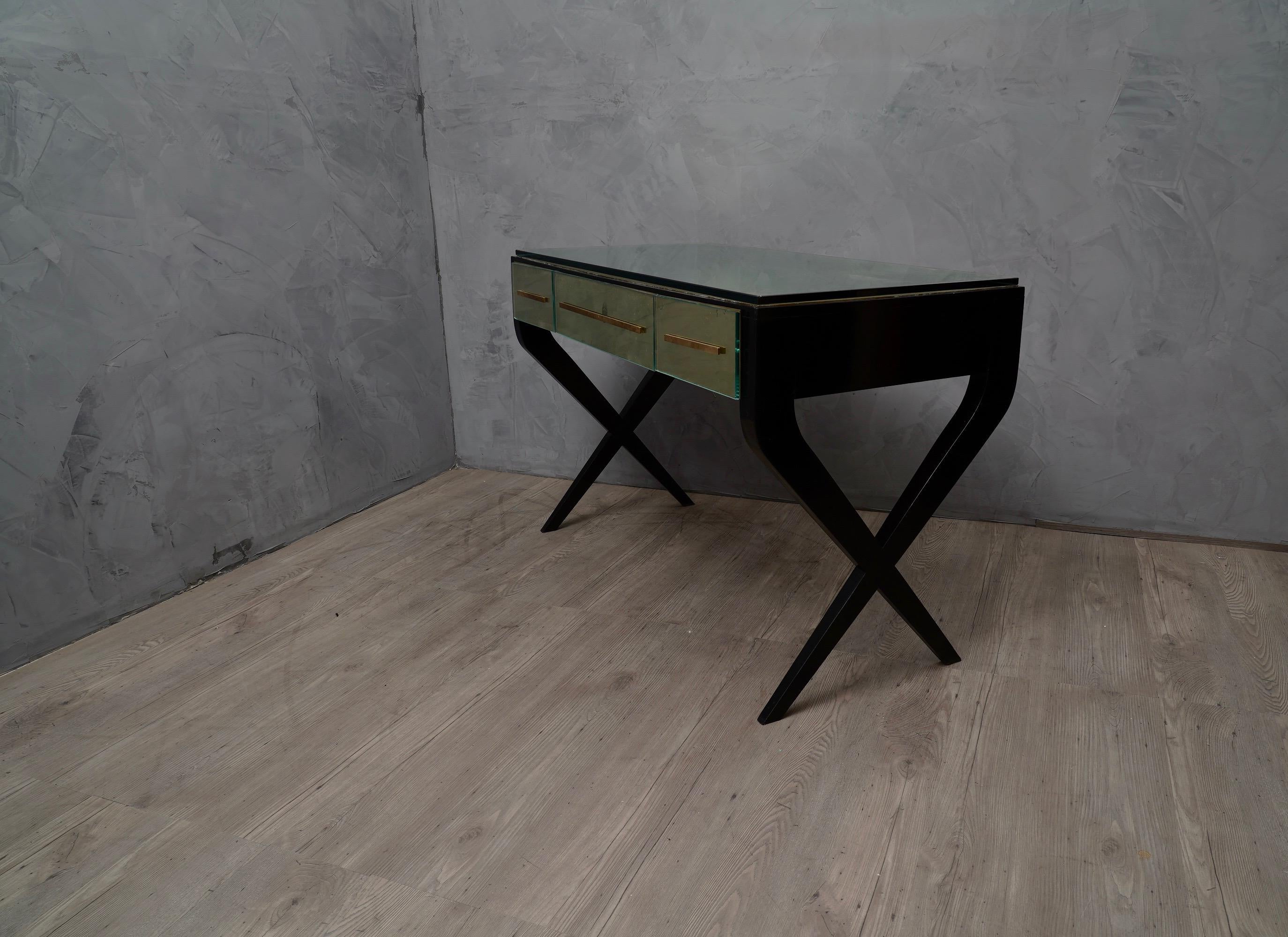 In the Style of Gio Ponti Italian Desk, 1950 4