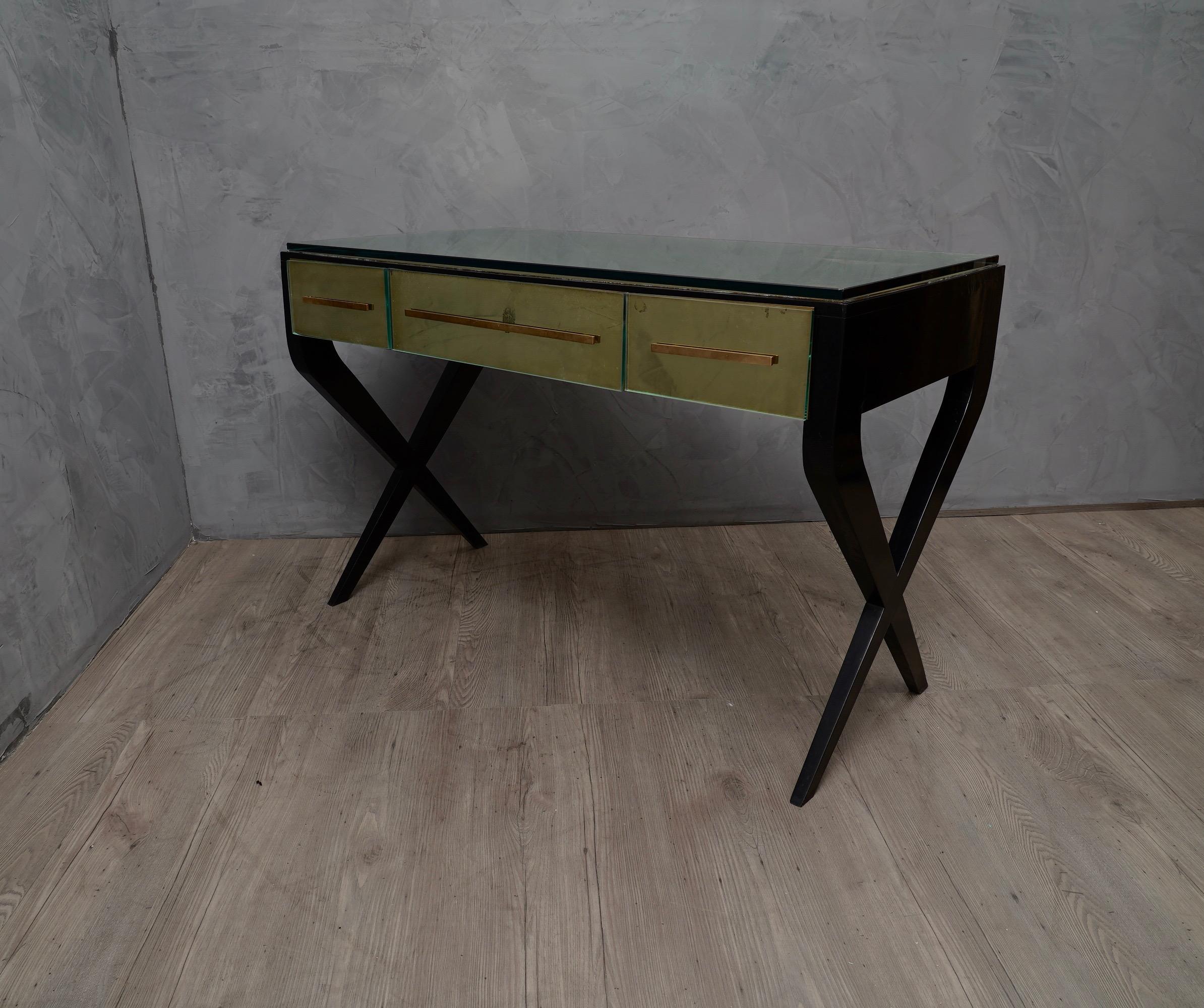 In the Style of Gio Ponti Italian Desk, 1950 1