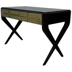 Vintage In the Style of Gio Ponti Italian Desk, 1950