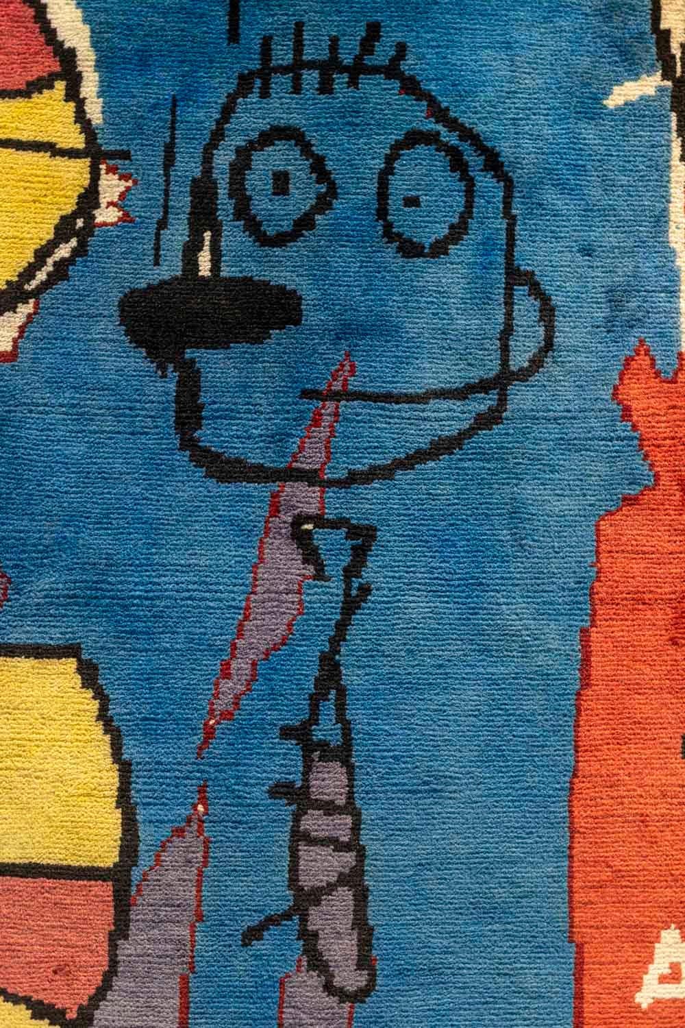 In the Style of Jean-Michel Basquiat, Rug, or Tapestry, Contemporary Work For Sale 5