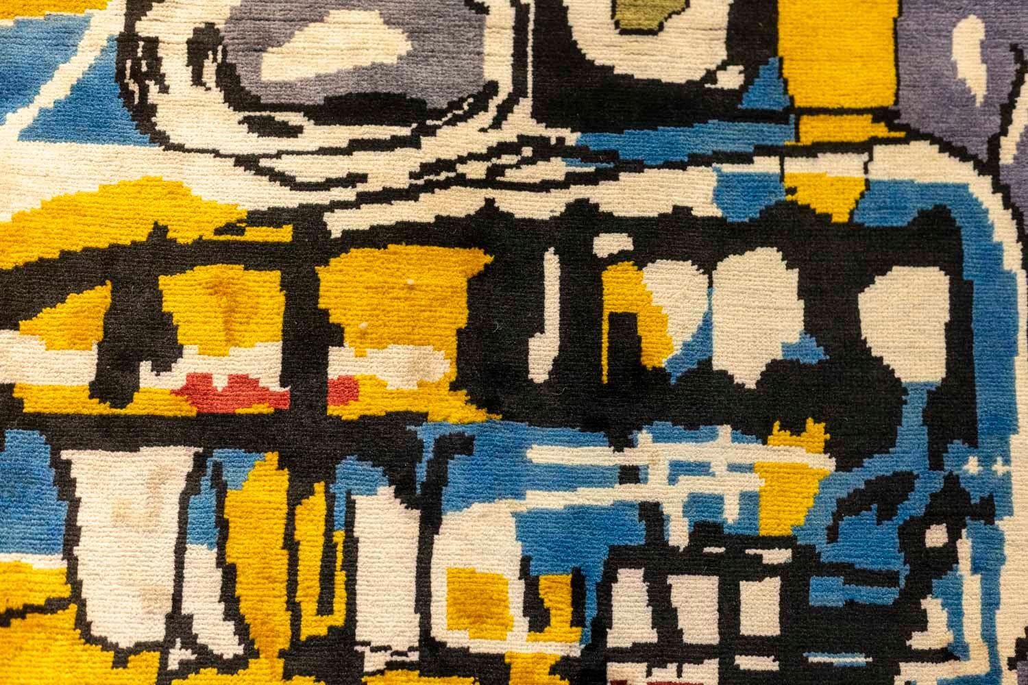 Im Stil von Jean-Michel Basquiat, Teppich oder Wandteppich, zeitgenössische Werke (21. Jahrhundert und zeitgenössisch) im Angebot