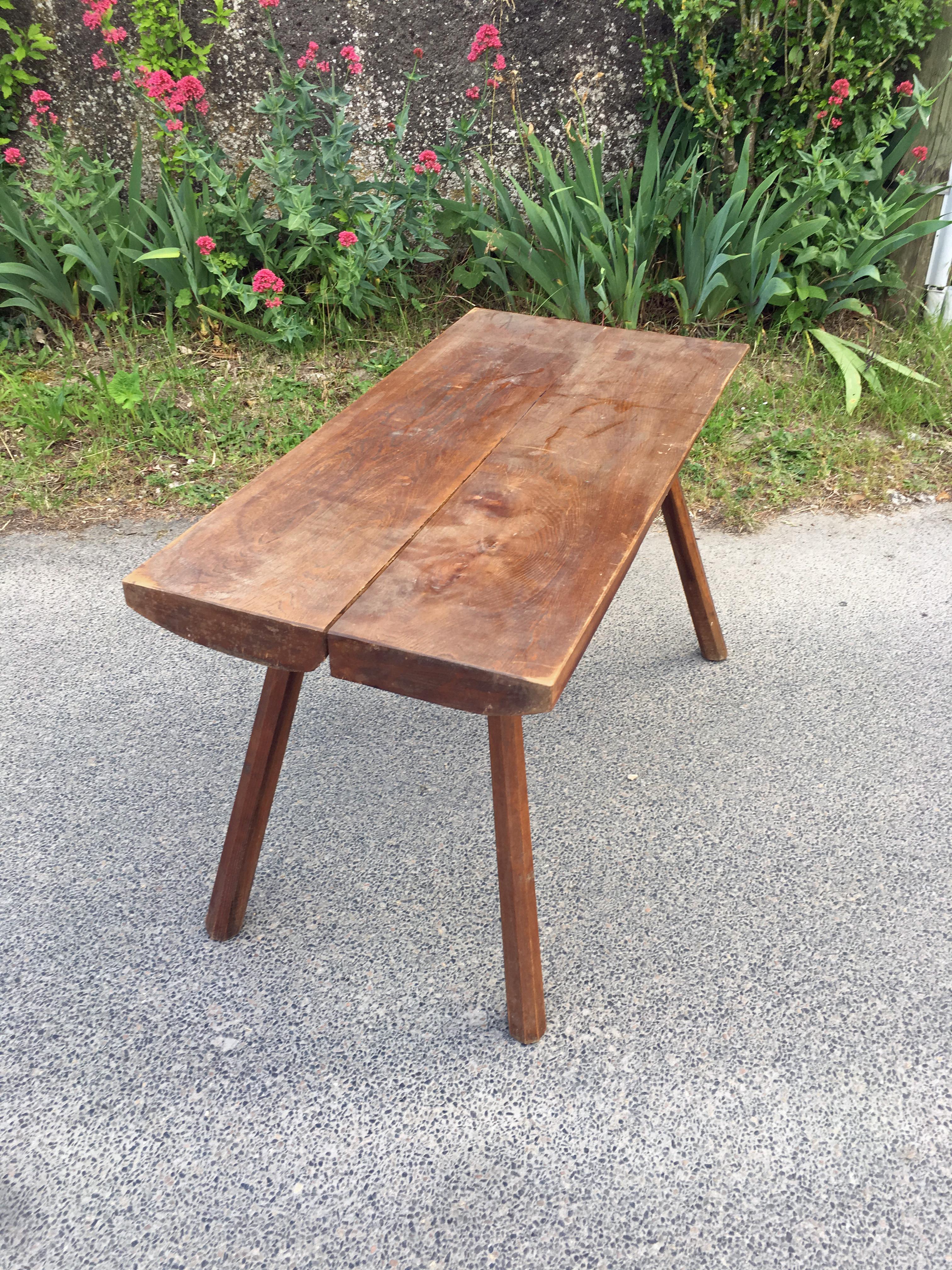 Mid-20th Century In the Style of Jean Touret Atelier Marolles Coffee Table For Sale