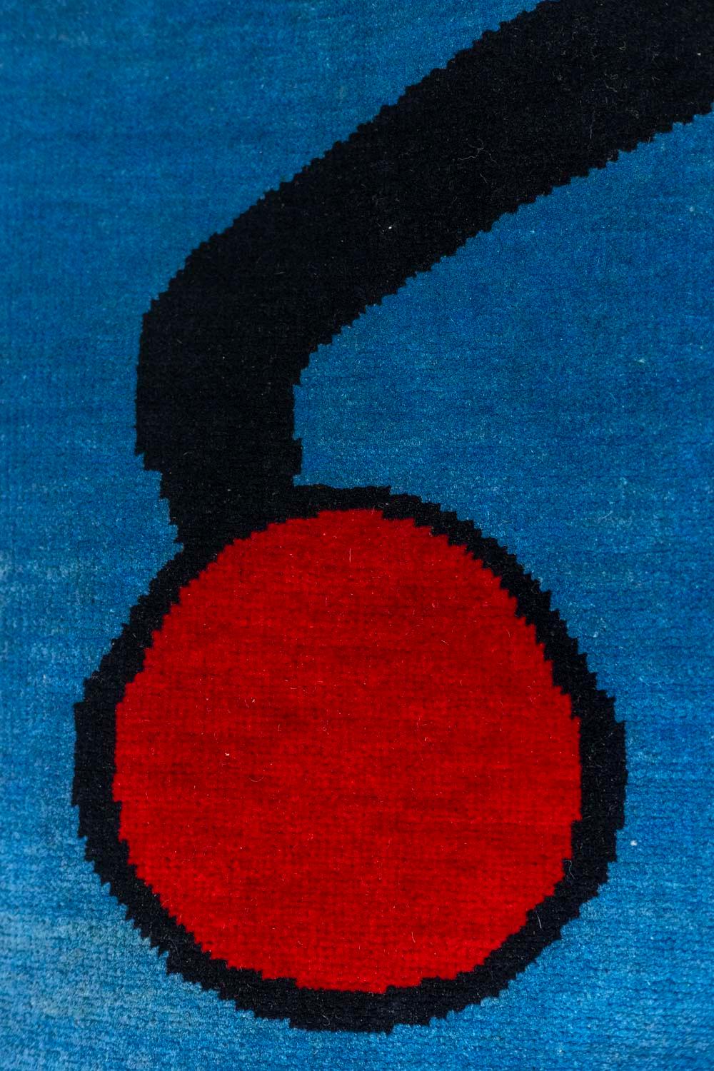 In the Style of Joan Miró, Rug, or Tapestry, Contemporary Work In Excellent Condition For Sale In Saint-Ouen, FR