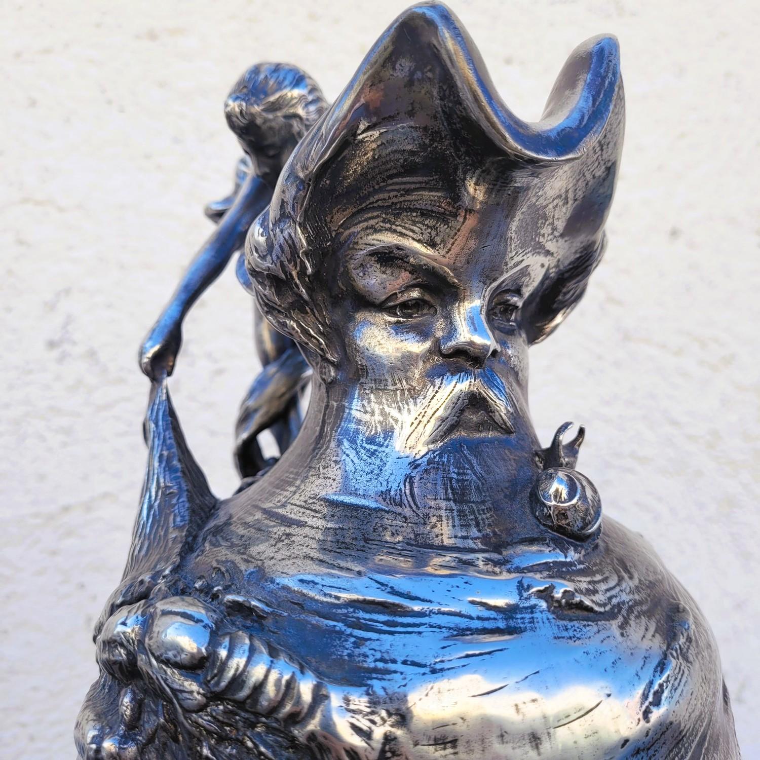 Aiguière en étain dans le style de Kayserzinn, Art nouveau, fin 19e début 20e siècle en vente 8