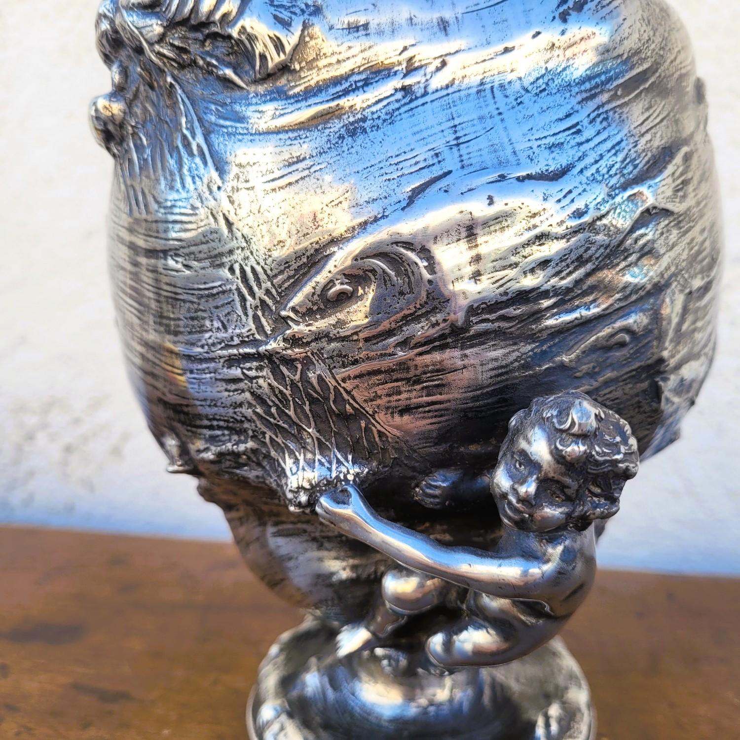 Aiguière en étain dans le style de Kayserzinn, Art nouveau, fin 19e début 20e siècle en vente 9