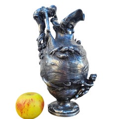 In The Style Of Kayserzinn, Pewter Ewer, Art Nouveau, Late 19th Early 20th Centu