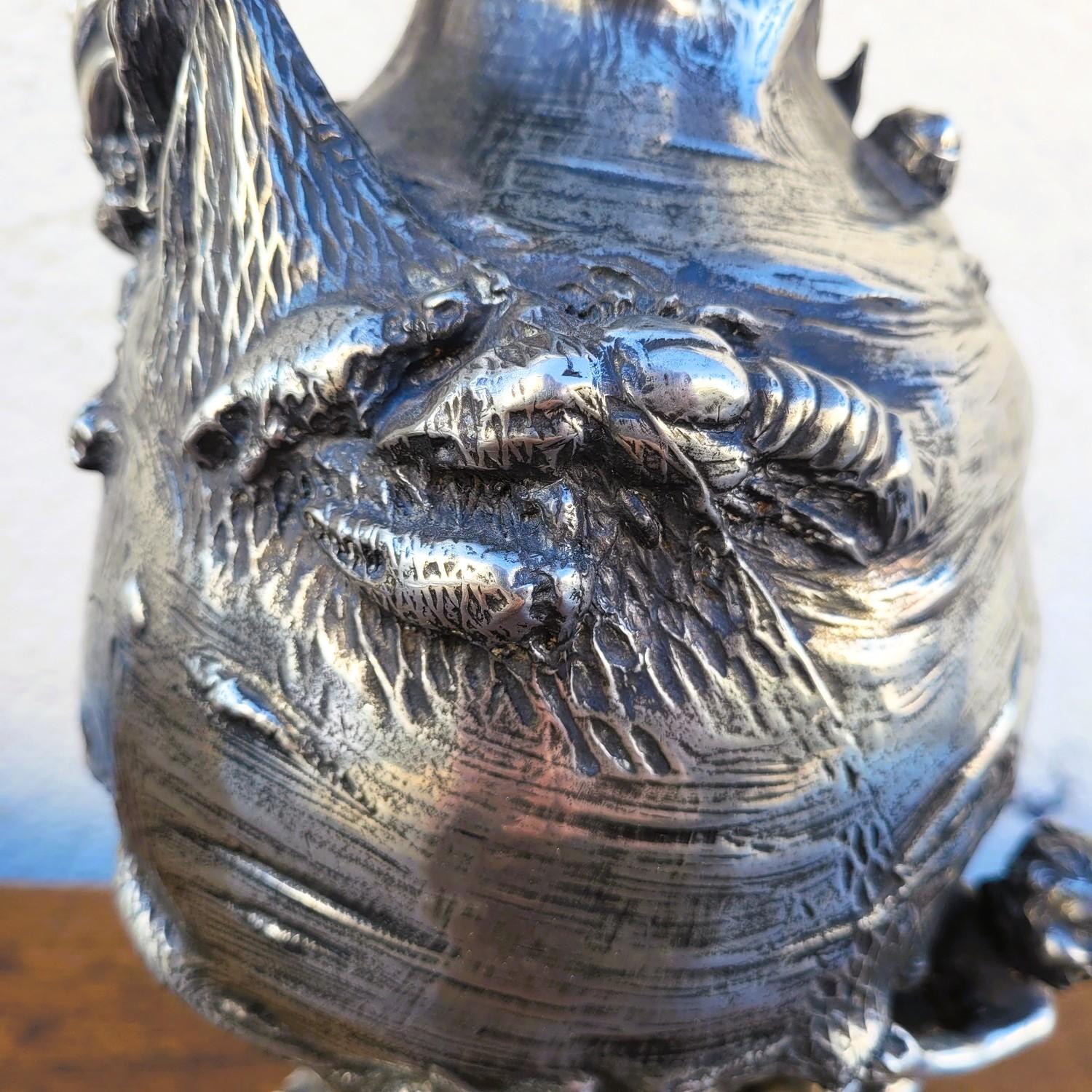 Aiguière en étain dans le style de Kayserzinn, Art nouveau, fin 19e début 20e siècle en vente 3