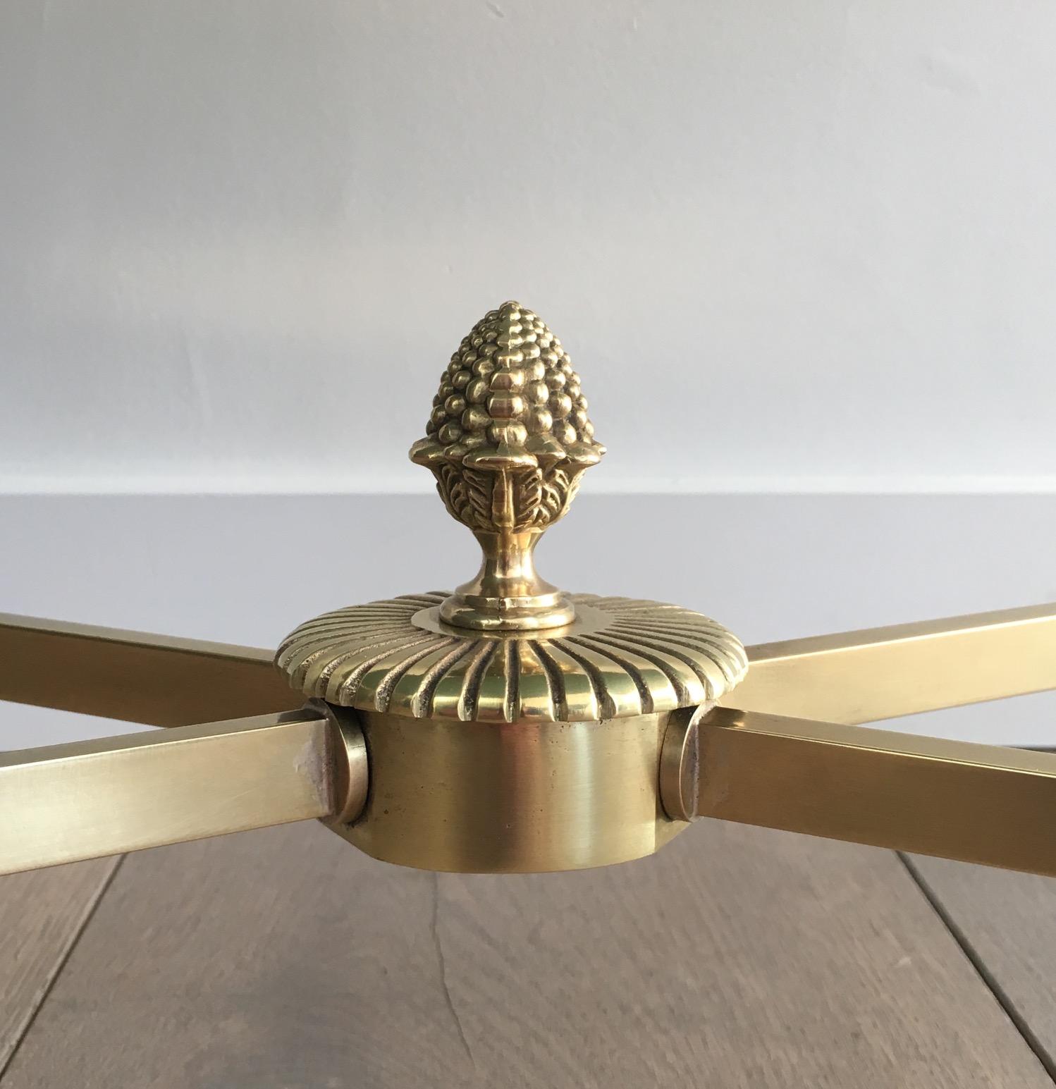 In the Style of Maison Bagués, Faux-Bamboo Bronze and Brass Coffee Table 5