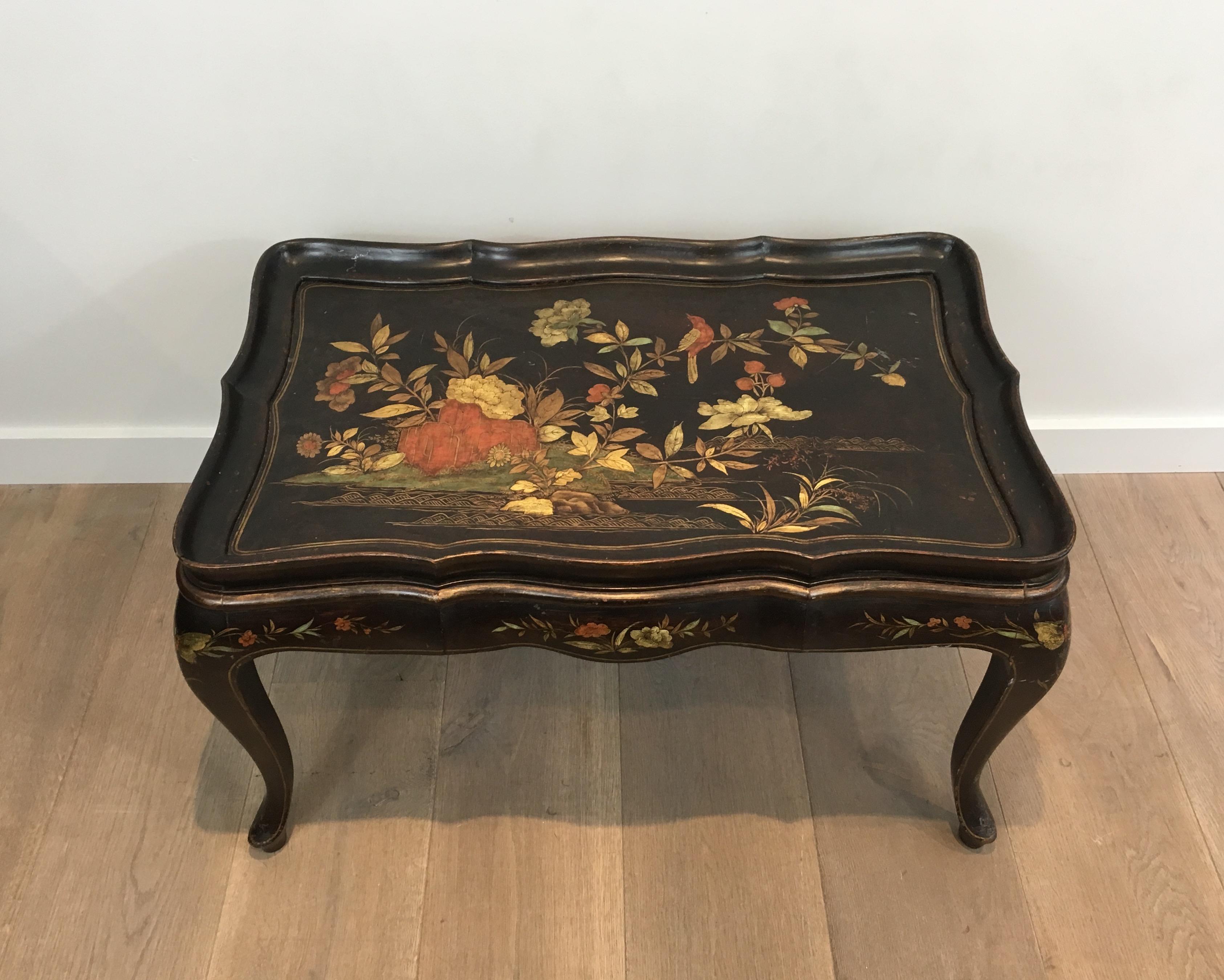 In the Style of Maison Hirch, Neoclassical Style Lacquered Coffee Table 6