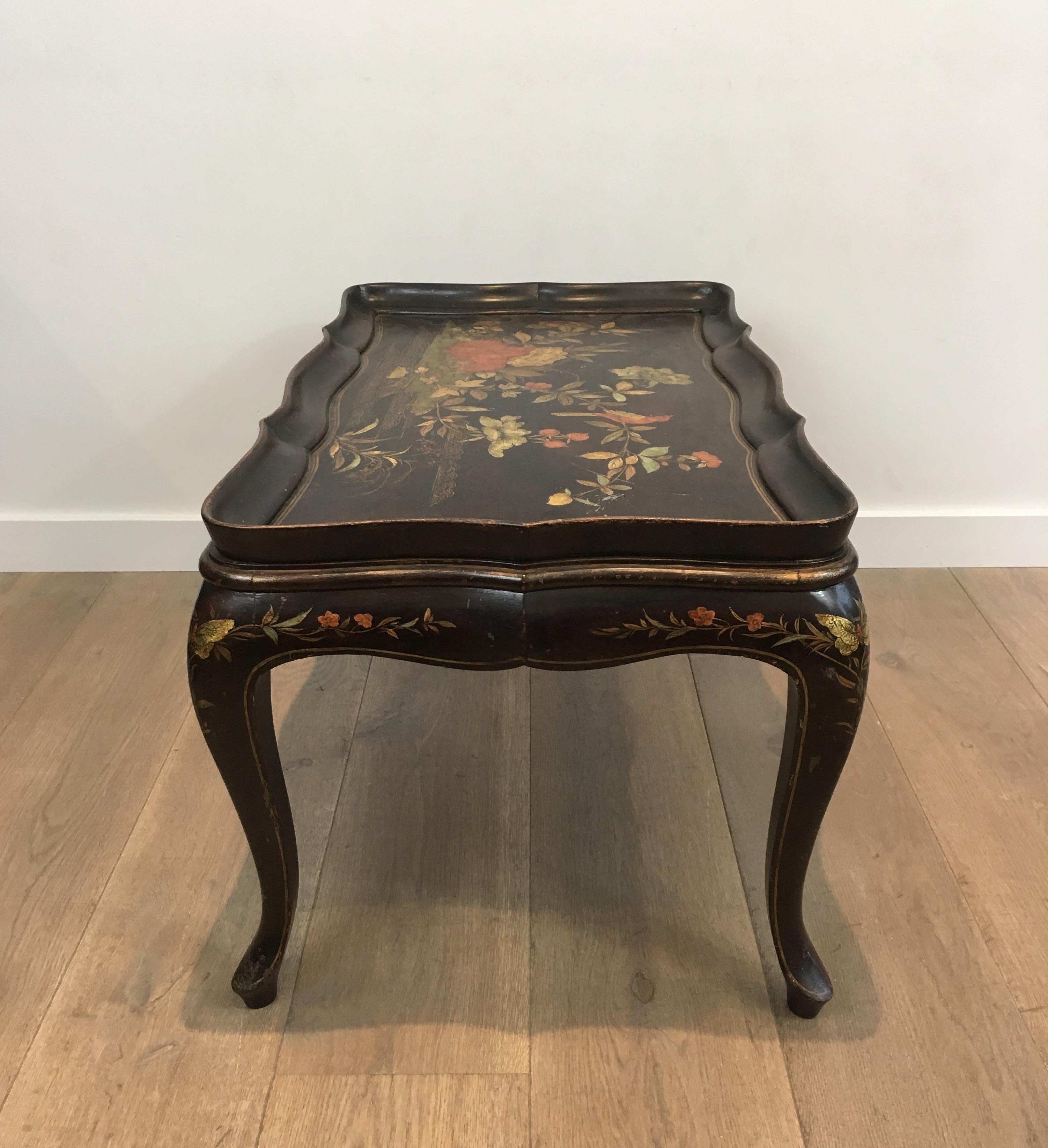 In the Style of Maison Hirch, Neoclassical Style Lacquered Coffee Table 13