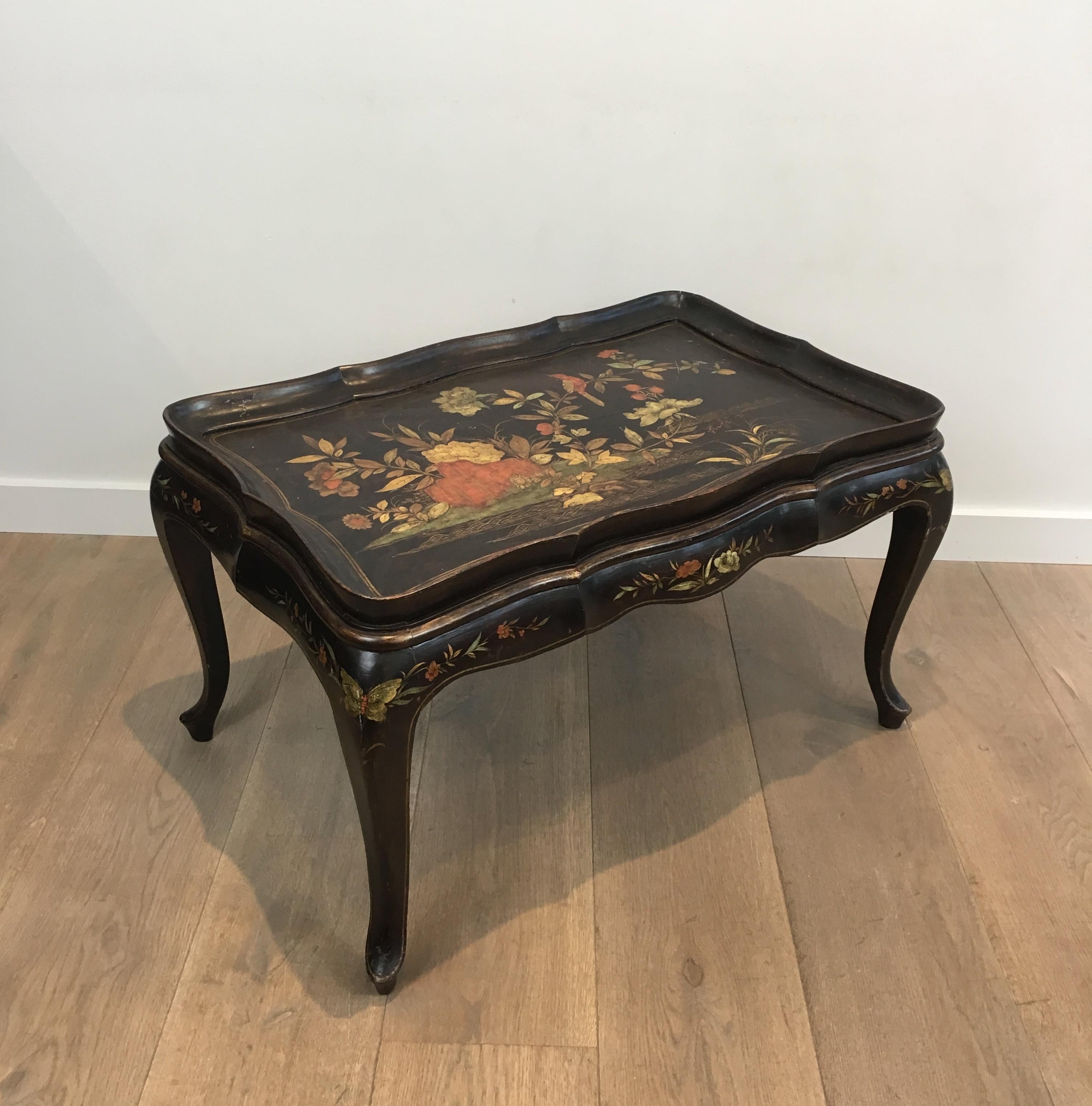 In the Style of Maison Hirch, Neoclassical Style Lacquered Coffee Table 14