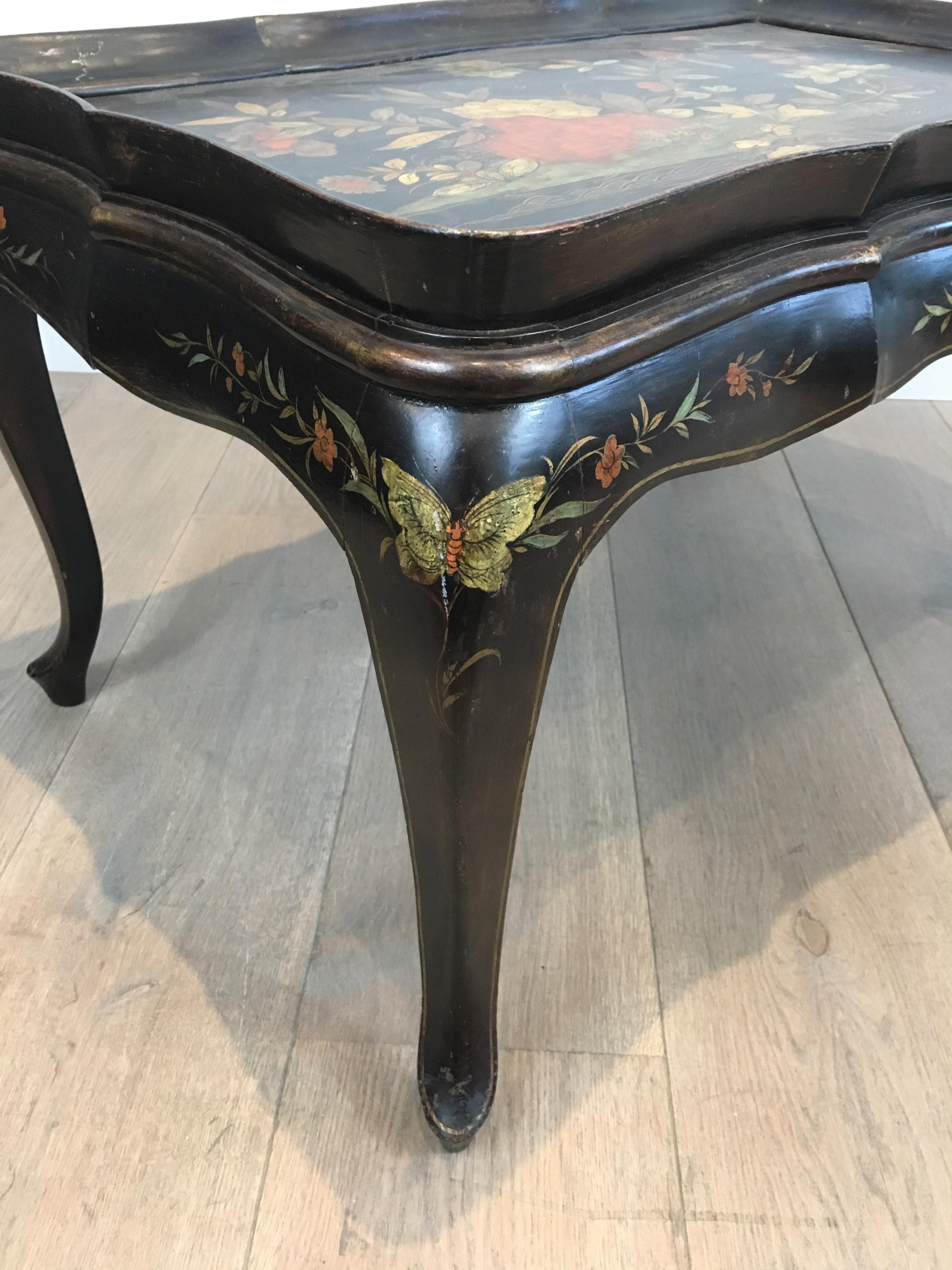 In the Style of Maison Hirch, Neoclassical Style Lacquered Coffee Table 2
