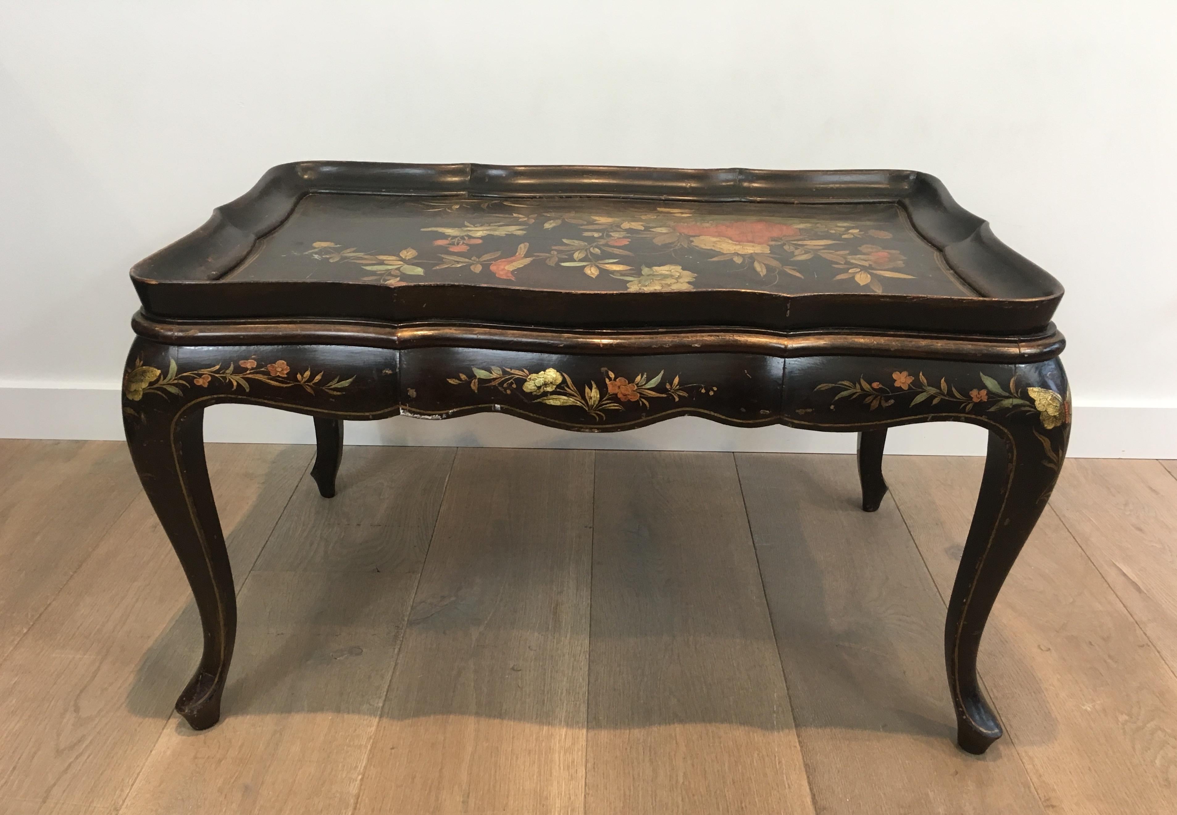 In the Style of Maison Hirch, Neoclassical Style Lacquered Coffee Table 3