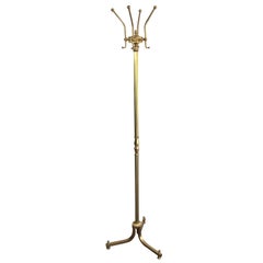 In the Style of Maison, Neoclassical Style Brass Coat Hanger, French, circa 1960