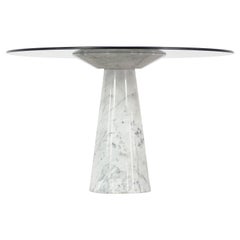 Mesa de comedor de mármol al estilo Mangiarotti