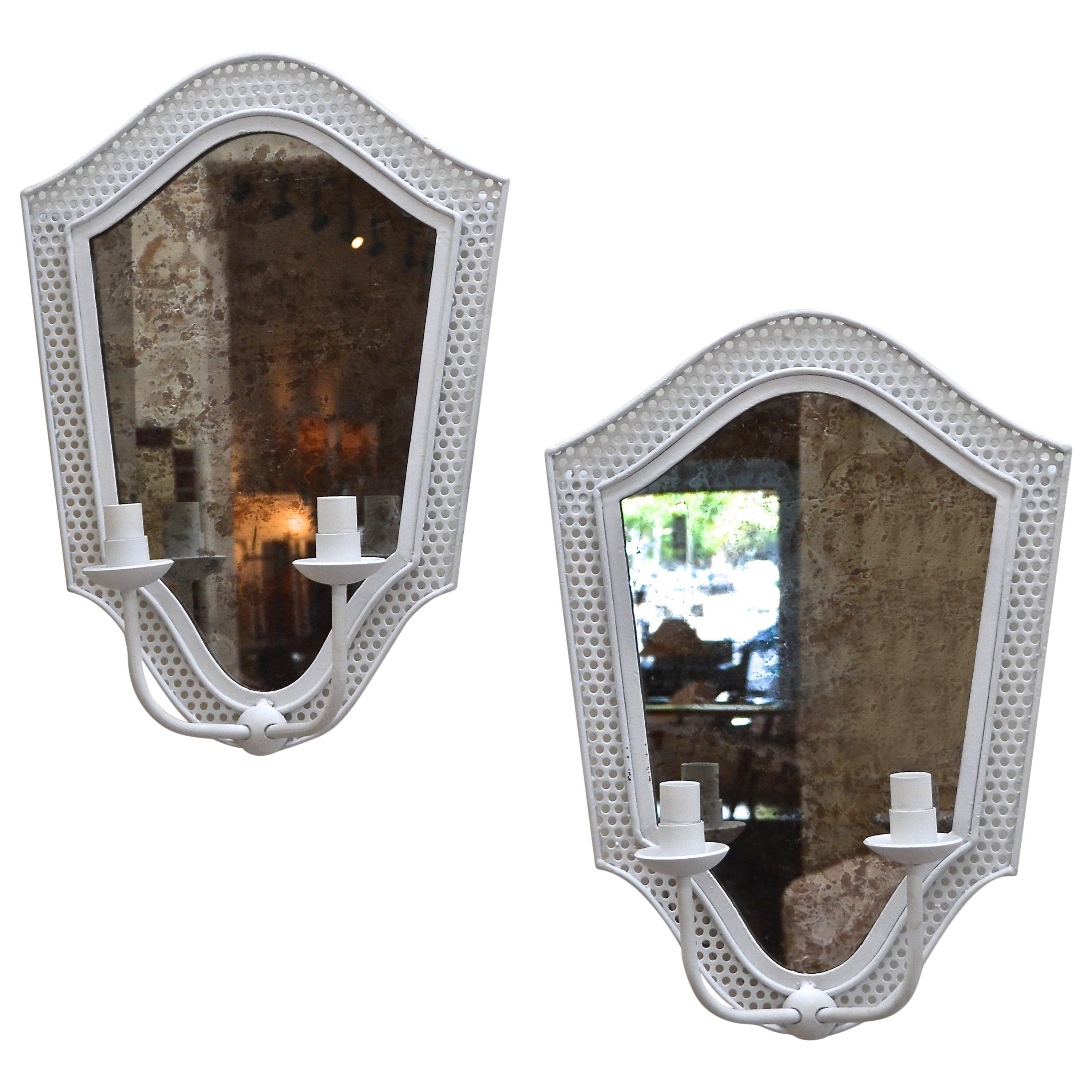 In the Style of Mathieu Matégot Sconces For Sale